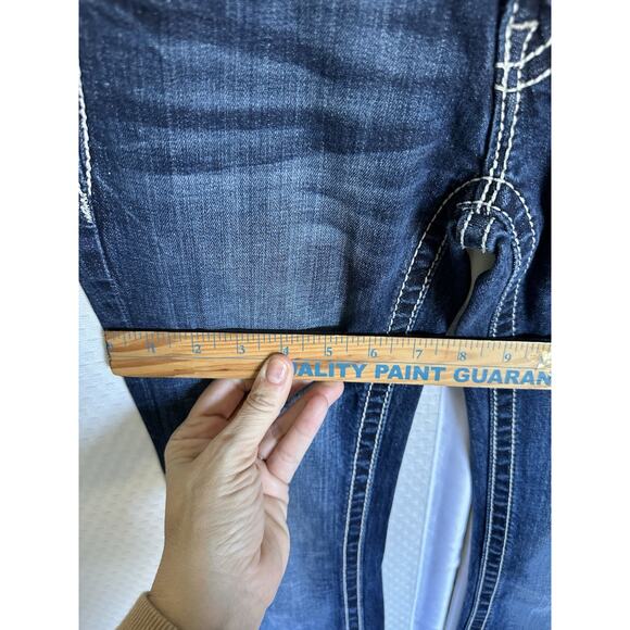 Miss Me JP5775B Bootcut Blue Jeans stretch low-rise blue Size 25 - Picture 13 of 16